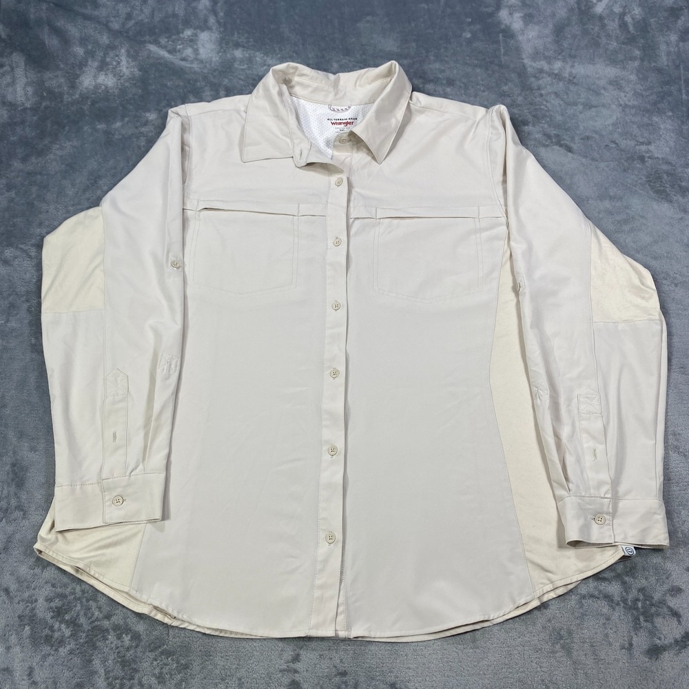 Wrangler ATG‎ All Terrain Gear shirt Men 2XL Regular Fit Long Sleeve Button Down
